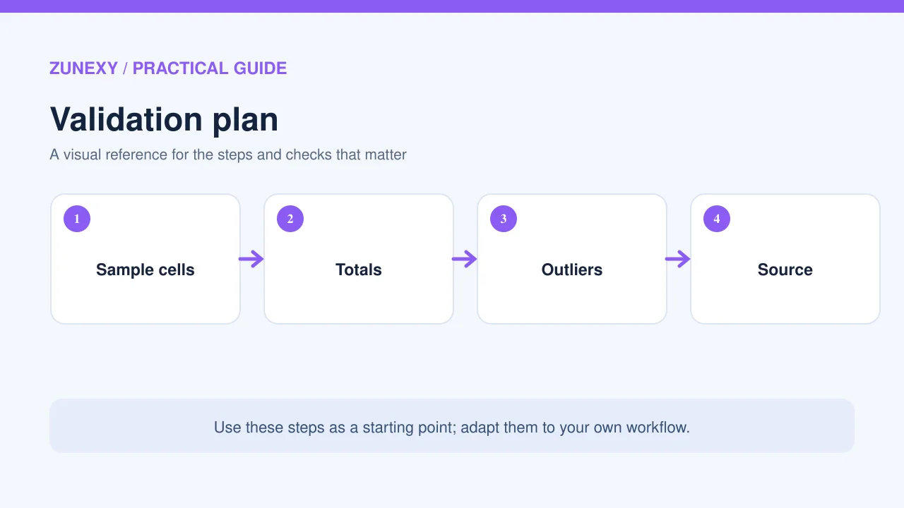 Visual guide 3 for AI Spreadsheet Assistants in 2026: A Practical Guide to Checking Results