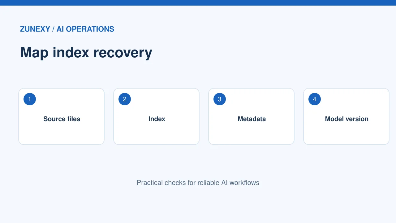 Vector database backup and restore step 1